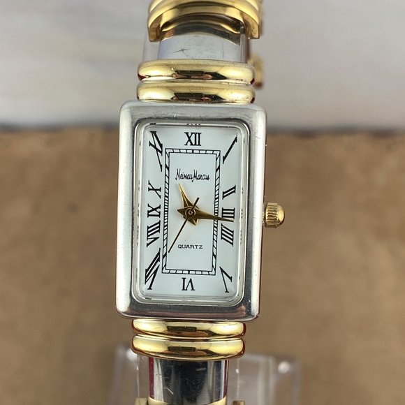 NEIMAN MARCUS 2 Tone Quartz Ladies Watch 7 inch